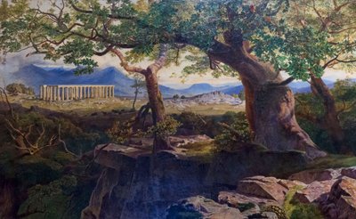 Temple of Apollo in Bassae by Edward Lear